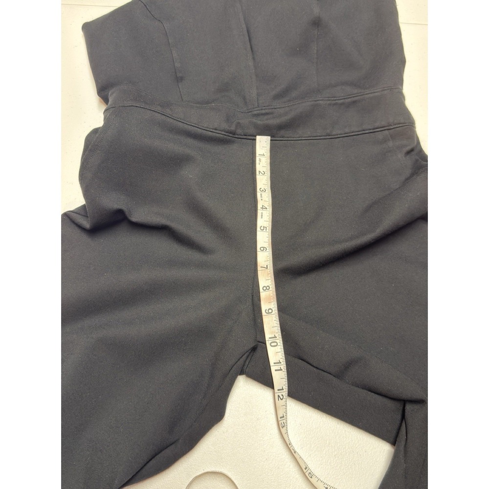 Spanx The Perfect Sleeveless Jumpsuit Black Flared Leg Women's Size M Regular - Picture 10 of 15